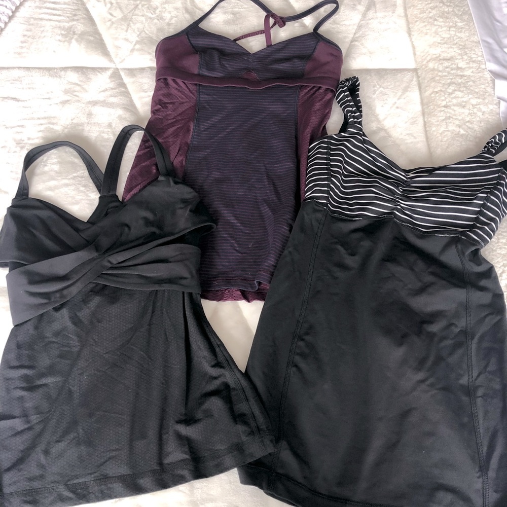 Lululemon yoga sport tops bundle of 3